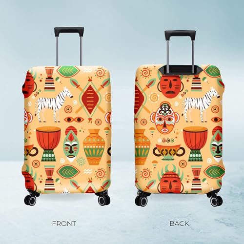 Image of Nasher Miles Polyester Protective Luggage Cover Set of 2 (Small-Medium) - Afro