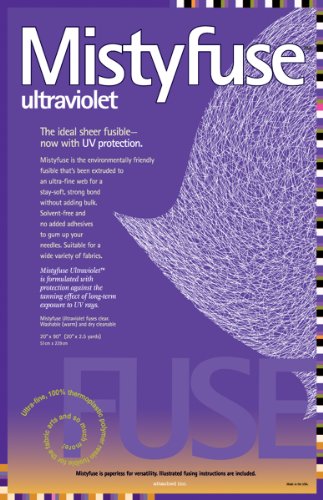 Attached Misty Fuse Ultraviolet Sheer Fusible- 20 Inch W x 2-1/2ft
