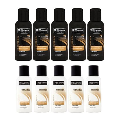 TRESemme Moisture Rich Shampoo & Conditioner, 3 Fl. Oz. Travel Size 5 Duo sets