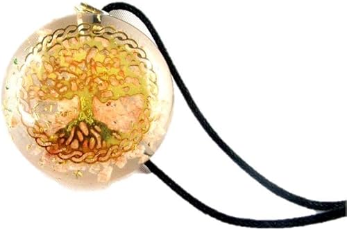 HiJet Colgante de orgón Hermoso árbol de la vida Colgante de orgón Generador de orgón Equilibrio Energía Positiva Armonía Suerte Yoga Meditación
