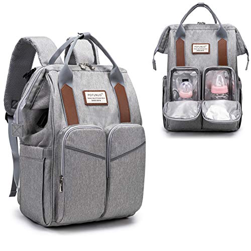Diaper Bag Backpack,with Fast Bottle Warmer,Travel Baby Bags for Mom and Dad Maternity Diaper Bag for Girls, Large Capacity Waterproof Bag with USB Charging Port