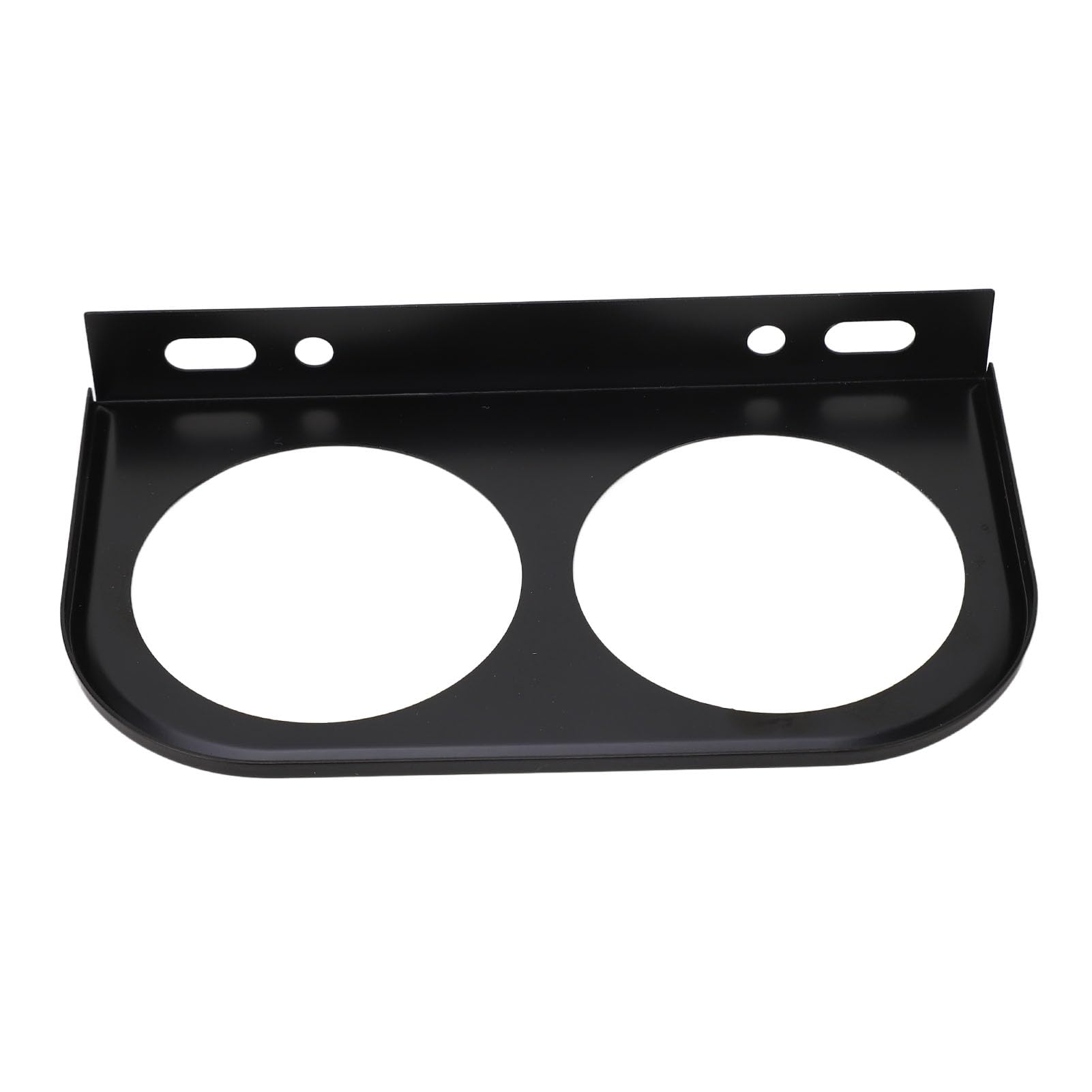 Dioche Porta del Supporto per Misurazione del Pannello a 2 Fori Durevoli per Metri per Auto 52 Mm Venbolo di Strumenti in Metallo Universale Nero (Black)