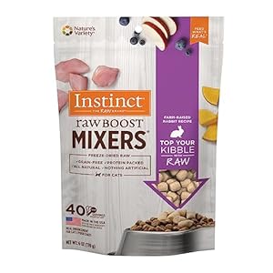 Instinct Raw Boost Mixers Freeze Dried Raw Cat Food Topper, Grain Free Cat Food Topper