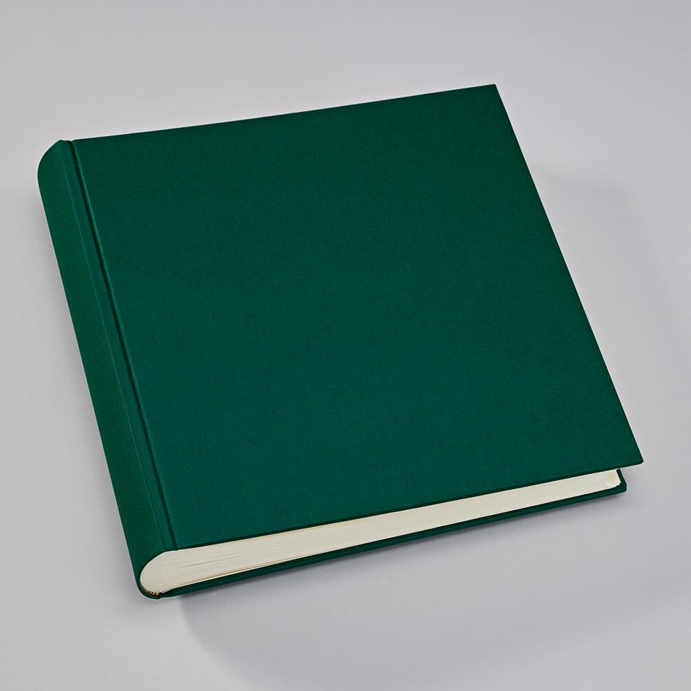 Semikolon 363984 Album fotograficzny Classic XLarge - 32 x 31 cm, 130 stron w kolorze kremowym, na 260 zdjęć - zielony las