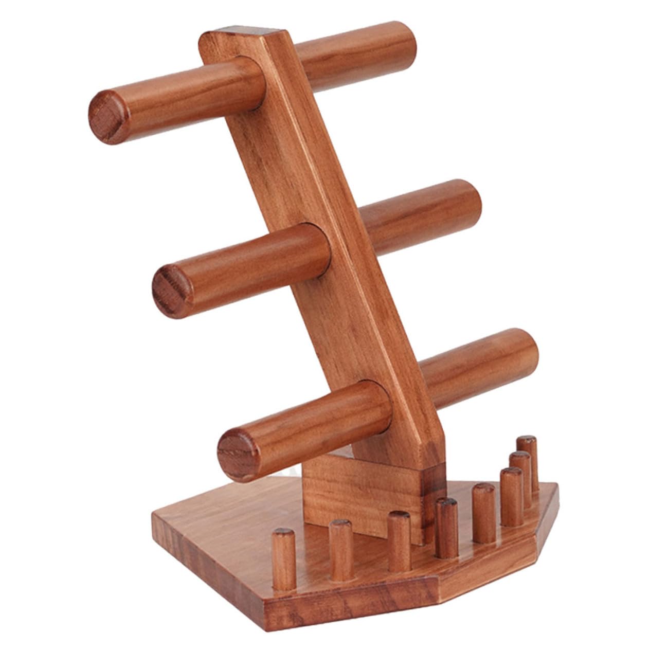 VICASKY Multifunktionaler Schmuckständer aus Holz Vintage Schmuckdisplay für Uhren Armbänder Ringe Elegante Schmuckaufbewahrung und Organizer für Zuhause und Laden