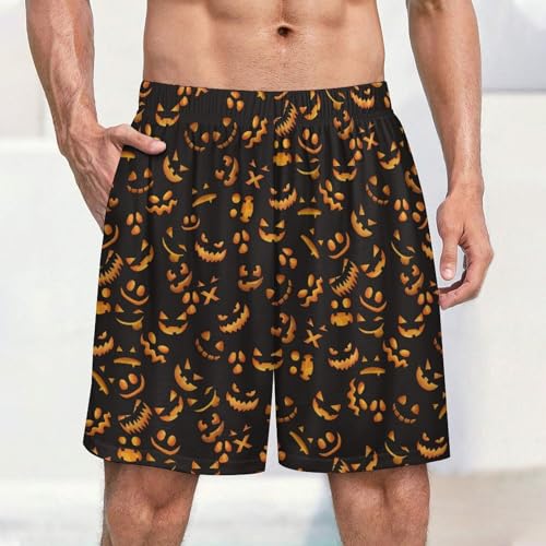 Men's Pajama Shorts Sleep Short Pajama Pants Lounge Wear PJ Bottoms with Pockets2