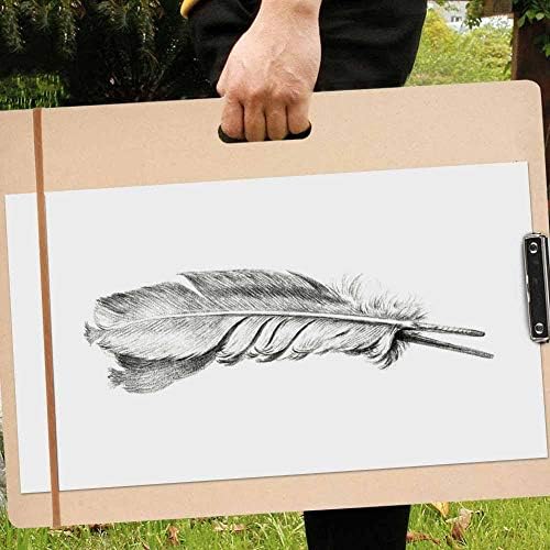 Sketch Board, Portable Art Students Wooden Artist Sketch Board 45×60cm for Indoor Outdoor Painting Drawing Field Sketching