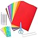 Caydo 30 Pieces A4 EVA Craft Foam Sheets 2mm Thick Assorted Colorful Crafting Sponge with Tools for Classroom Party Kids Art & Crafts Projects
