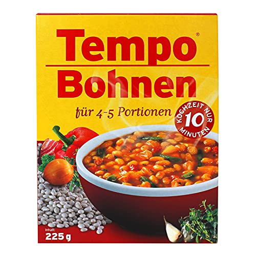 Tempo Bohnen 225 g für 4 - 5 Portionen 10 Minuten Kochzeit weiße Bohnen Bohnengericht Cover