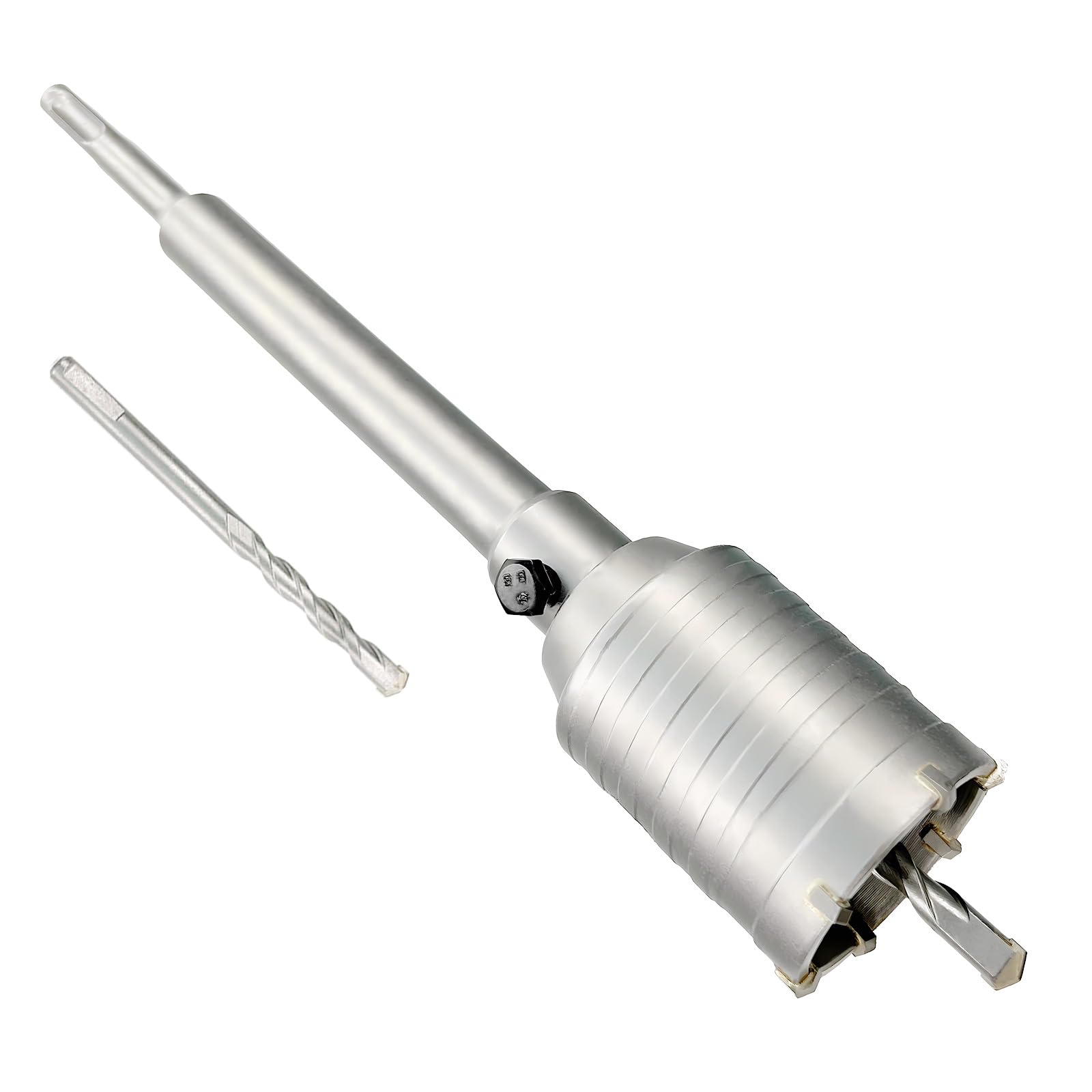 2" Concrete Hole Saw, 50mm Tungsten Steel Core Bit for Cinder Block, Brick, Rock, Plank Walls for Pipes or mini Split Lines, with SDS Plus Shank and 2
