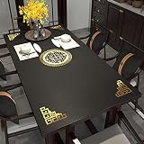 yxx Leather Table Pad Protector Table Mat Cover,Chinese Elegant Tablecloth for Dining Room Table,Rec