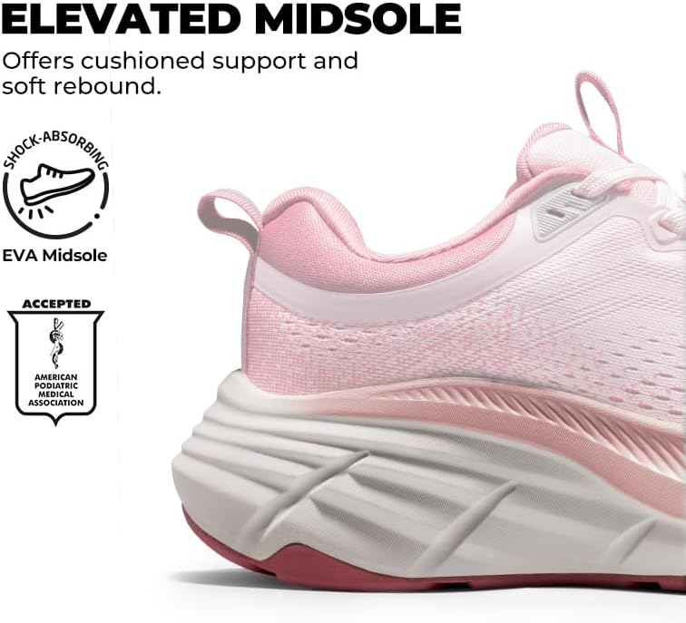 NORTIV 8 Women's Walking Shoes Cushion Comfortable ActiveBreeze Running Tennis Shoes Non-Slip Workout Gym Sports Athletic Breathable Fashion Sneakers - Image 5