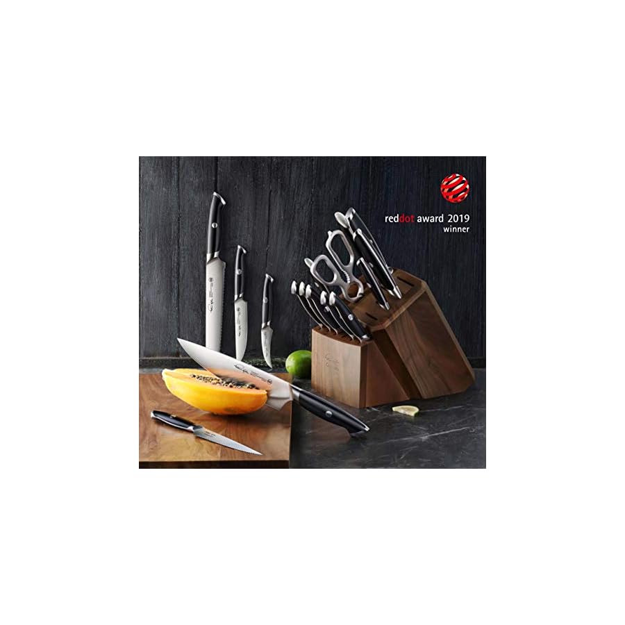 Cangshan-Thomas-Keller-Signature-Collection-Swedish-Powder-Steel-Forged-17-Piece-Knife-Block-Set-Walnut-Black Cangshan Thomas Keller Signature Collection Swedish Powder Steel Forged, 17-Piece Knife Block Set, Walnut, Black