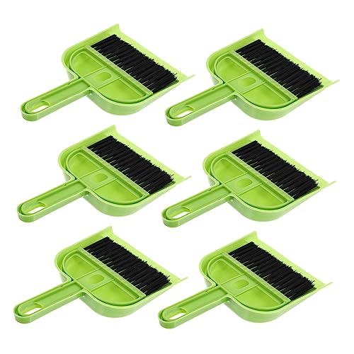IWOWHERO Brush Set Cleaning 6 Pack Mini Cleaning Broom Dustpan Set Home Office and Sulies