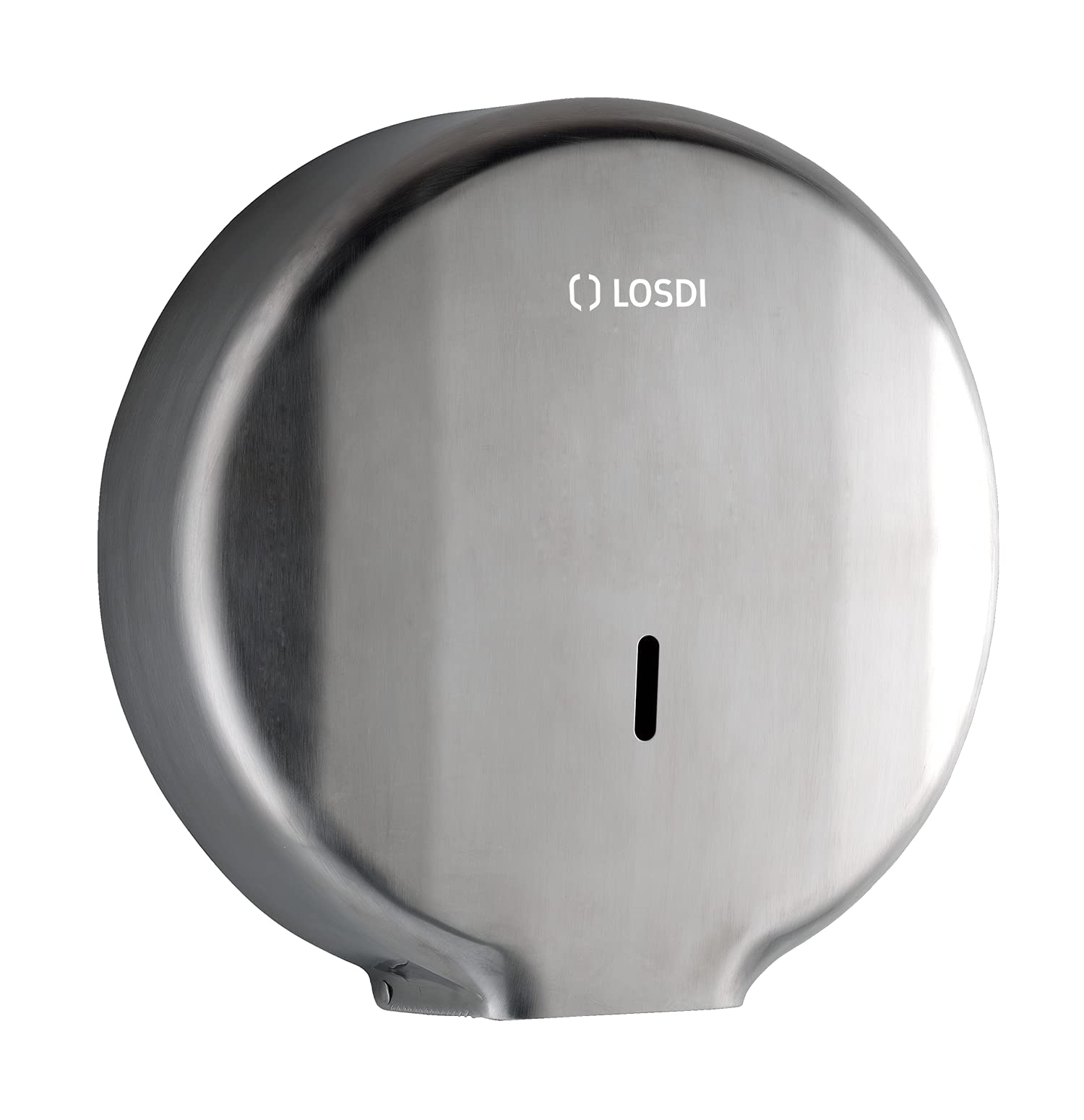 LOSDI - Dispensador Papel Higiénico 300 m. Acero INOX 304 Satinado Elegance Ø 4 - CO0207S
