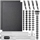 Lanties 91 Pcs DIY Holster Kit for Making Knife Sheath, Blac...