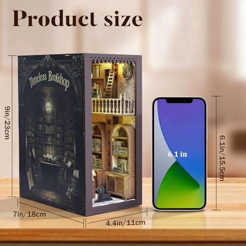 QIANLING Timeless Bookshop Book Nook Kit thumbnail 2