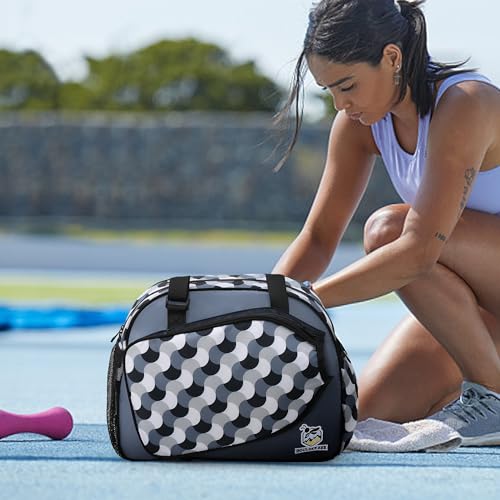 Image of Boulder Bee Pickleball Bags, Premium Pickleball Tote Bag for Girls, Women's Hand /Shoulder Gym Bag w Water Bottle Holder, with Pickleball Racquet /Paddle Holder