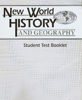 Paperback New World History and Geography - Student Test Booklet Book