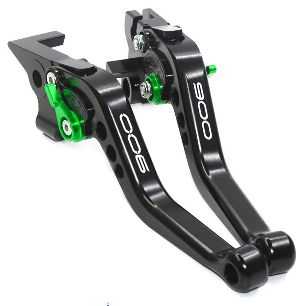 Motorradbremskupplungshebel Für Z900 Z 900 2025 2026 Zubehör Neueste Modelle Verstellbarer Steuergriff Brems und Kupplungshebel z900 2025 Motorradzubehör Kupplung Bremshebelsets (Schwarz Grün)