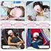 BBTO 4 Pcs Silk Sleep Mask Smooth Soft Eye Mask with Adjustable Shoulder Strap for Women Girl Sleep Shading Travel Relaxation(Pink)
