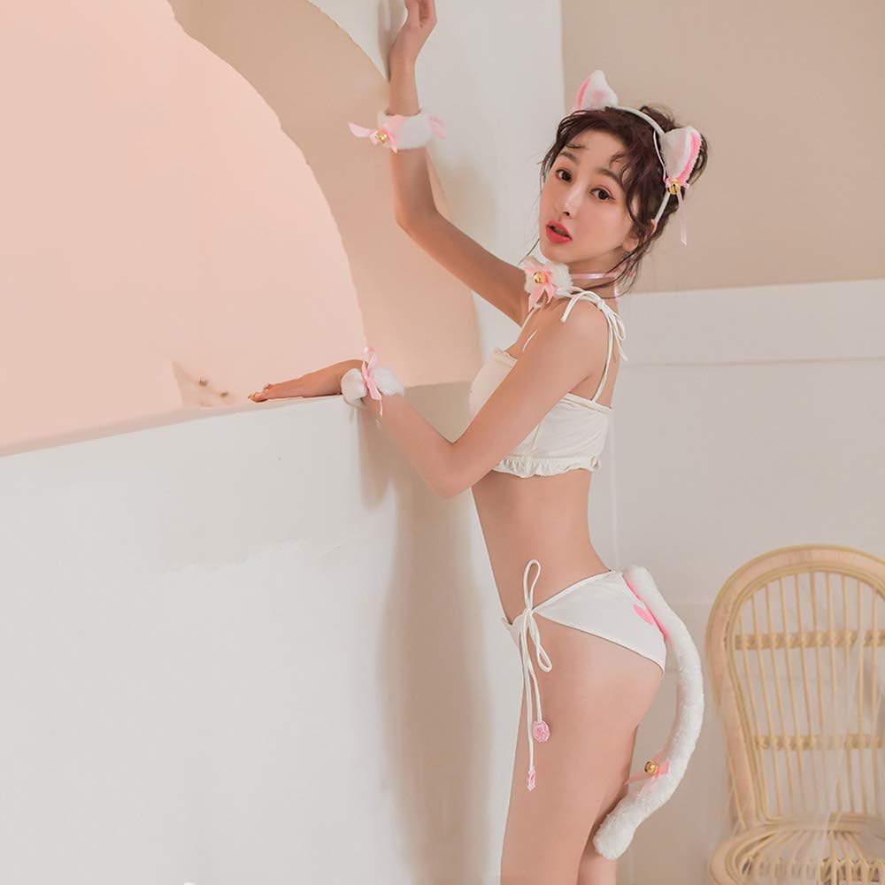 YOMORIO Japanese Lingerie Anime Cute Cat Keyhole Outfit Cosplay Costume