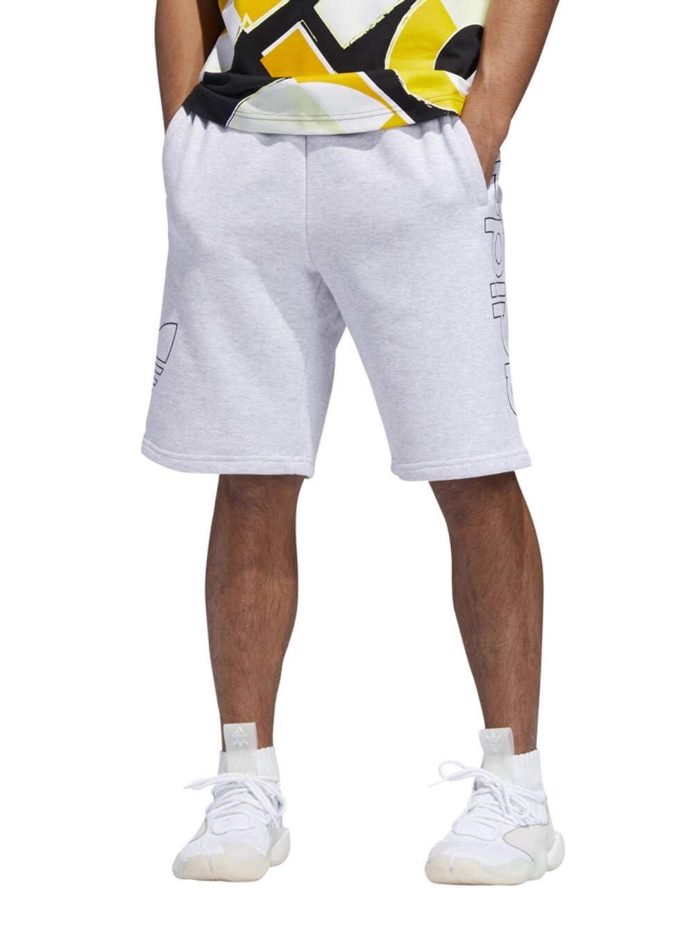 adidas Ft Otln Short – Pantaloncini da Uomo, Uomo, Pantalone Corto, DV3272, Blu (Brgrcl/Maruni), XS