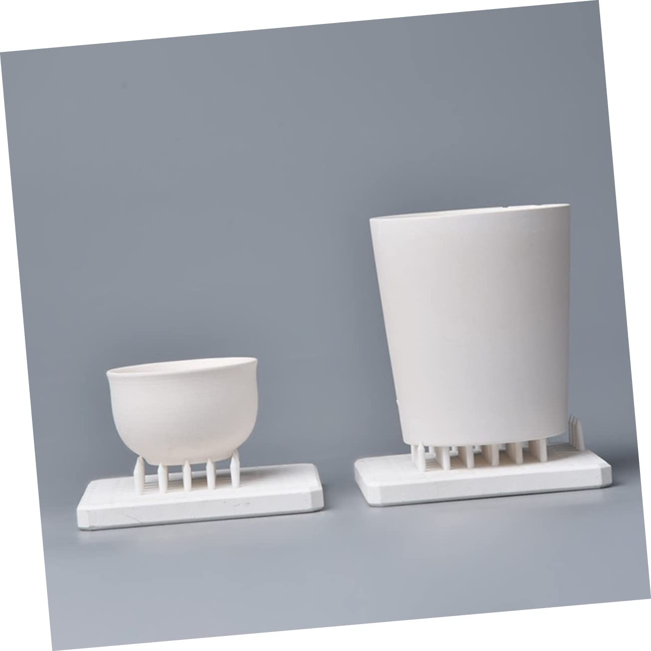 STOBOK 60st Ofenmatte Tonbolzen Ofenkegelnägel Töpferwerkzeug Ofenmöbel Keramik-brennhalter Keramische Brennwerkzeuge Brennofen Für Tongefäße Aluminiumoxid Weiß Halterung Glas