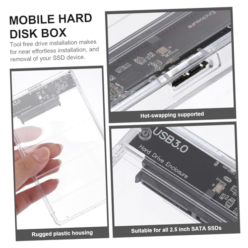 Caja externa para SSD y HDD 2.5 pulg USB 3.0 miniatura 6