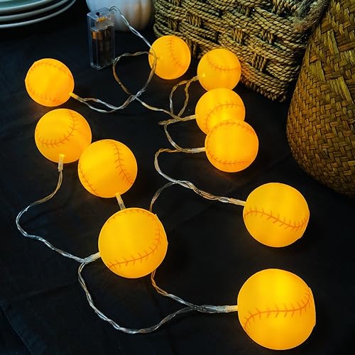 Guirlande lumineuse baseball LED pour supprimer les fils visibles du salon