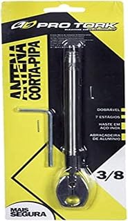 ANTENA CORTA PIPA PRO TORK 7 ESTÁGIOS RETRÁTIL 3/8 PARA RETROVISOR CROMADO