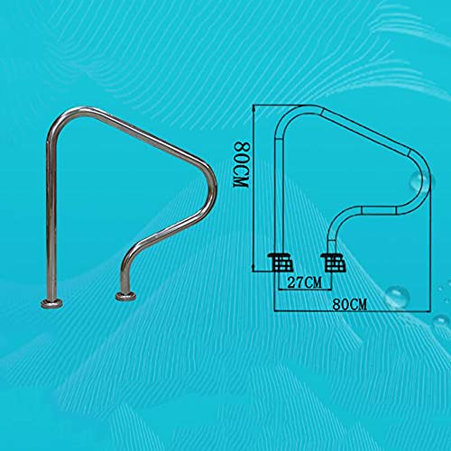 Mains courantes de piscine avec ancrage renforcé, garde-corps en acier inoxydable - 3
