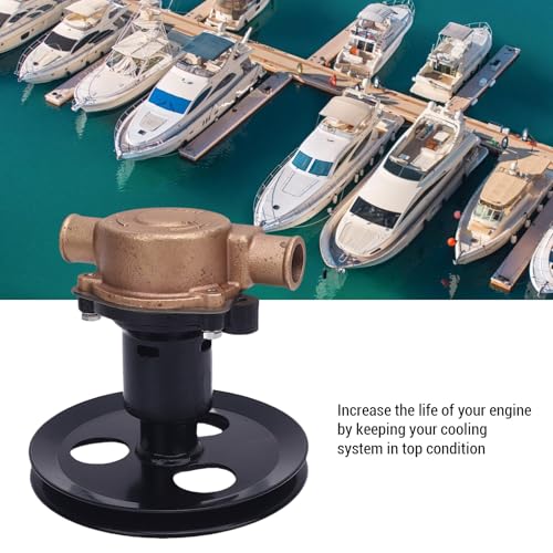 Sea Water Impeller Pump Replacement, Brass Metal Alloy 1 Inch Inlet Outlet RA057007 Replacement for Sherwood G20 G21 302 351, Easy Installation Boat Water Pressure Pumps