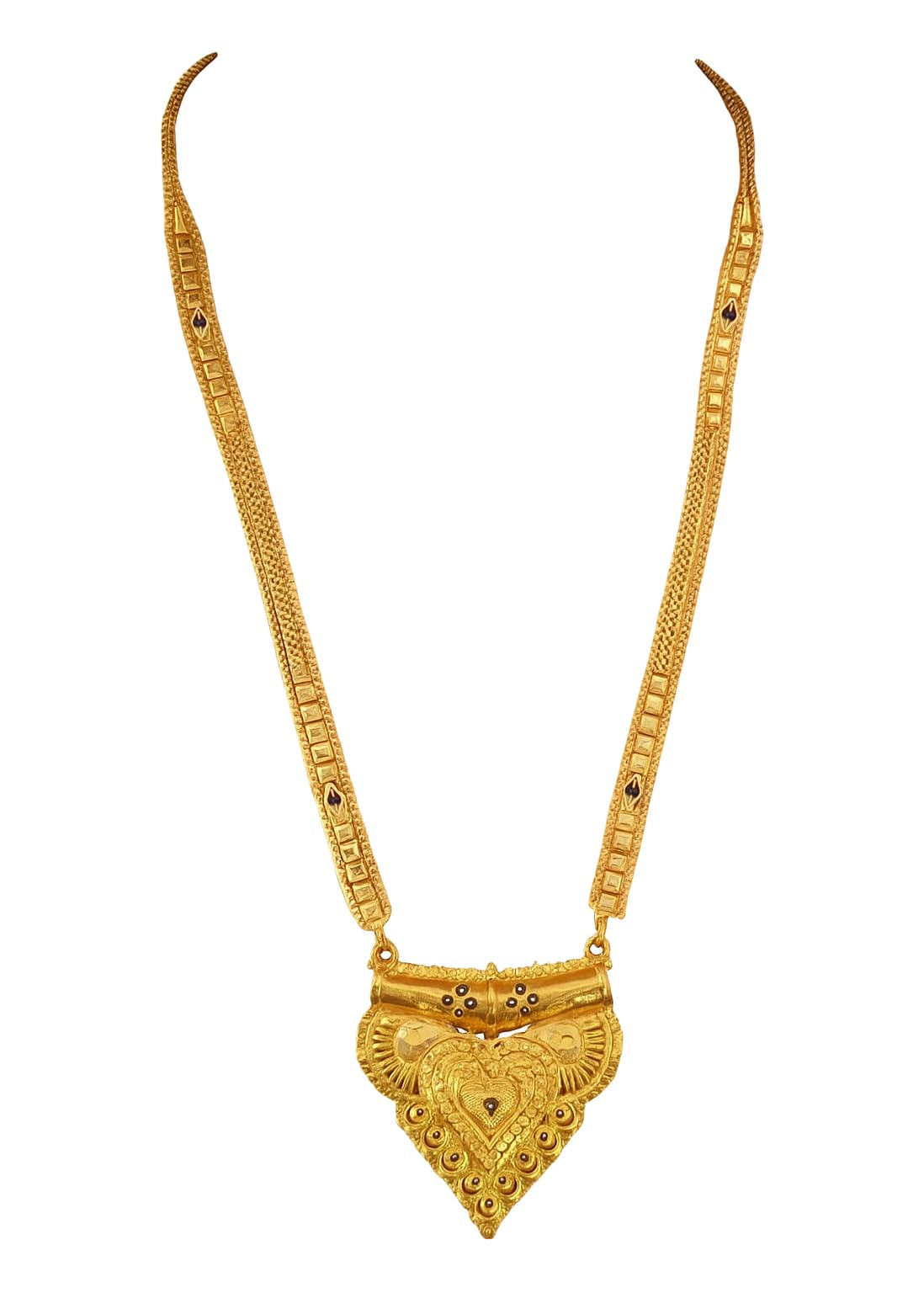 ramdev art fashion jewellery Gold Plated Long Chain Black Beads MangalSutra Tali/Tanmaniya/Nallapusalu Mangalsutra for Women & Girls-picture-27