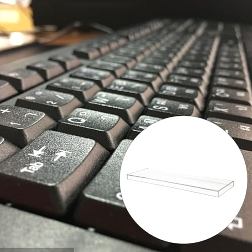 Protège-clavier acrylique Healvian transparent à bords polis pour bureau - 7