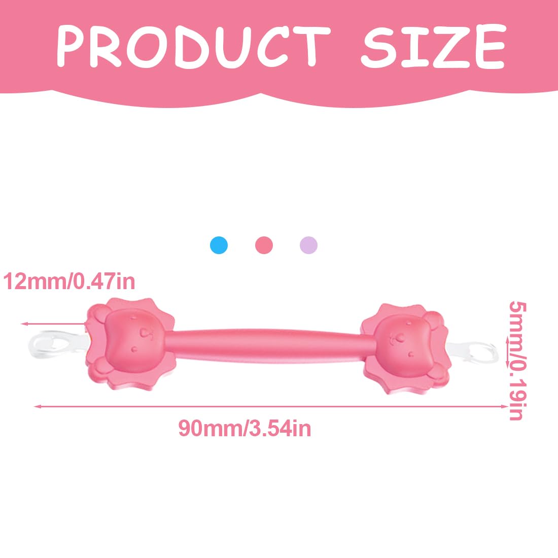 3 pezzi Nasenreiniger Baby, Igienico, Adatto per Casa e Viaggi, Silicone Orange Booger Remover Stick di Rimozione del Cerume, Uso Sicuro per la Cura del Neonato, Orecchie Bambini, Ear Cleaner