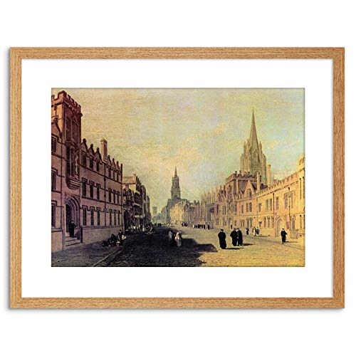 Wee Blue Coo PAINTING TURNER HIGH STREET OXFORD OLD MASTER FRAMED PICTURE ART PRINT F97X9571