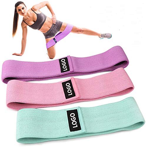 Sports Band Resistance Band, Resistance Cycling Exercise Band, Cloth Booty Training Band Anti-Slip/Thick Wide Body Fitness Elastic Band for Legs and Hips/Thighs (3 Pieces)