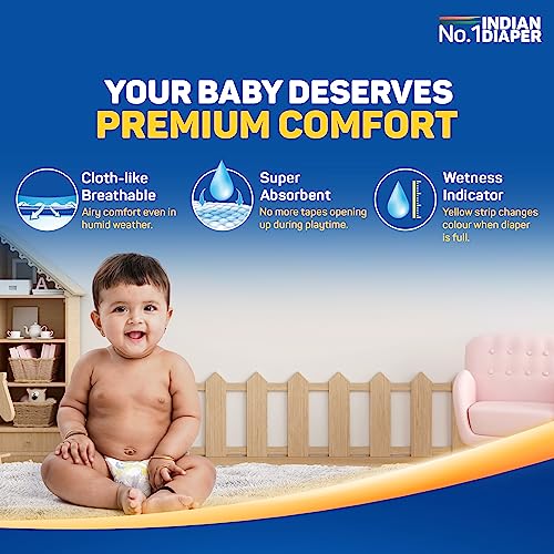 Image of TEDDYY Baby Premium Extra Large Diaper Pants 84 Count (Pack of 6), 12-17 kgs, Long Lasting Absorption, Anti - Bacterial