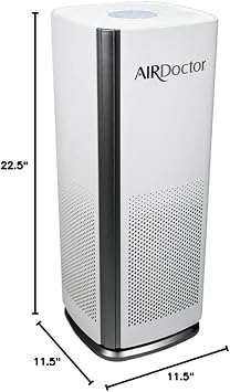 AIRDOCTOR AD1000 HEPA Air Purifier | Perfect for Guest Rooms, Kids' Bedrooms and Home Offices | Circulates the Air in 285 sq. ft. 4X/Hour