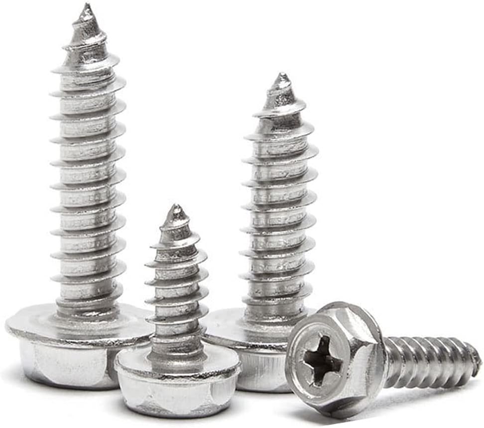 10pcs/lot Driving Hexagon Head Flange Self Tapping Screws