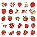 50PCS Cartoon Cute Strawberry Stickers Pack, Aesthetic Vinyl Fruits Kids Sticker Decals, Stickers for Hydro Flask, Laptop, Water Bottle, Cartoon Fruits Stickers for Kids, Teens, Girls, Adults