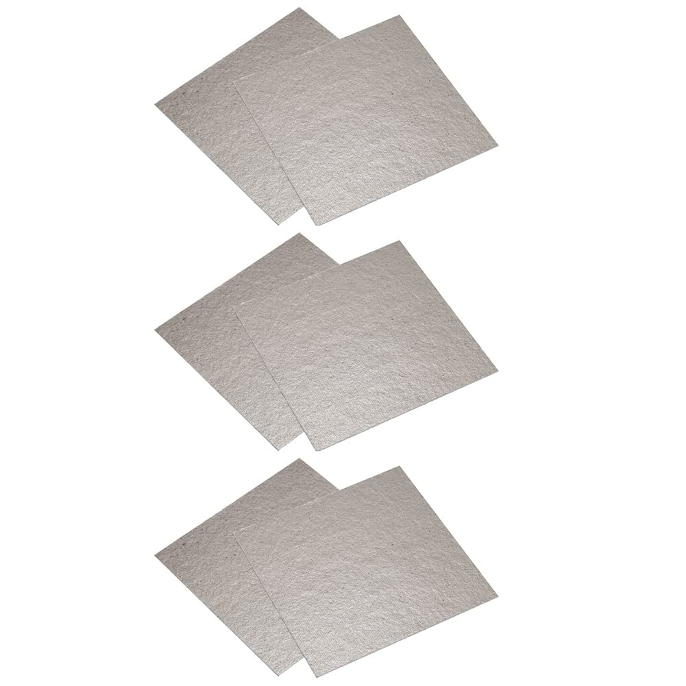 Hndhbfgrt 6 x Replacement 12 x 12 cm Plate Mica for Microwave