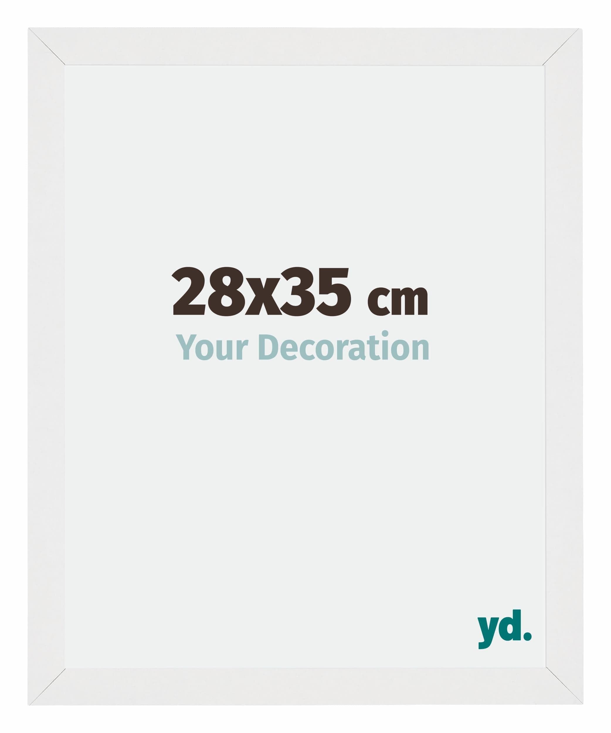 Your Decoration - Picture Frame 28x35 cm - White High Gloss - Decorative Wall Frame in MDF with Antireflection - Frame 28x35 - Mura — image 1