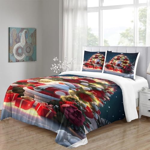 Housse de couette Noël géométrique 3D pour réchauffer vos soirées - 5