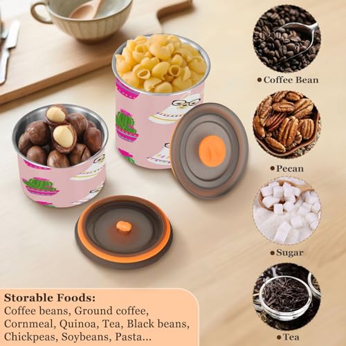 Recipiente hermético acero Qilmy 30oz para café miniatura 6
