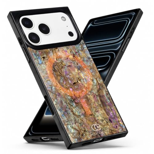 Image of COCOMII Rectangle for iPhone 18 Pro /17 Pro Case, Eclipse Abalone Shell