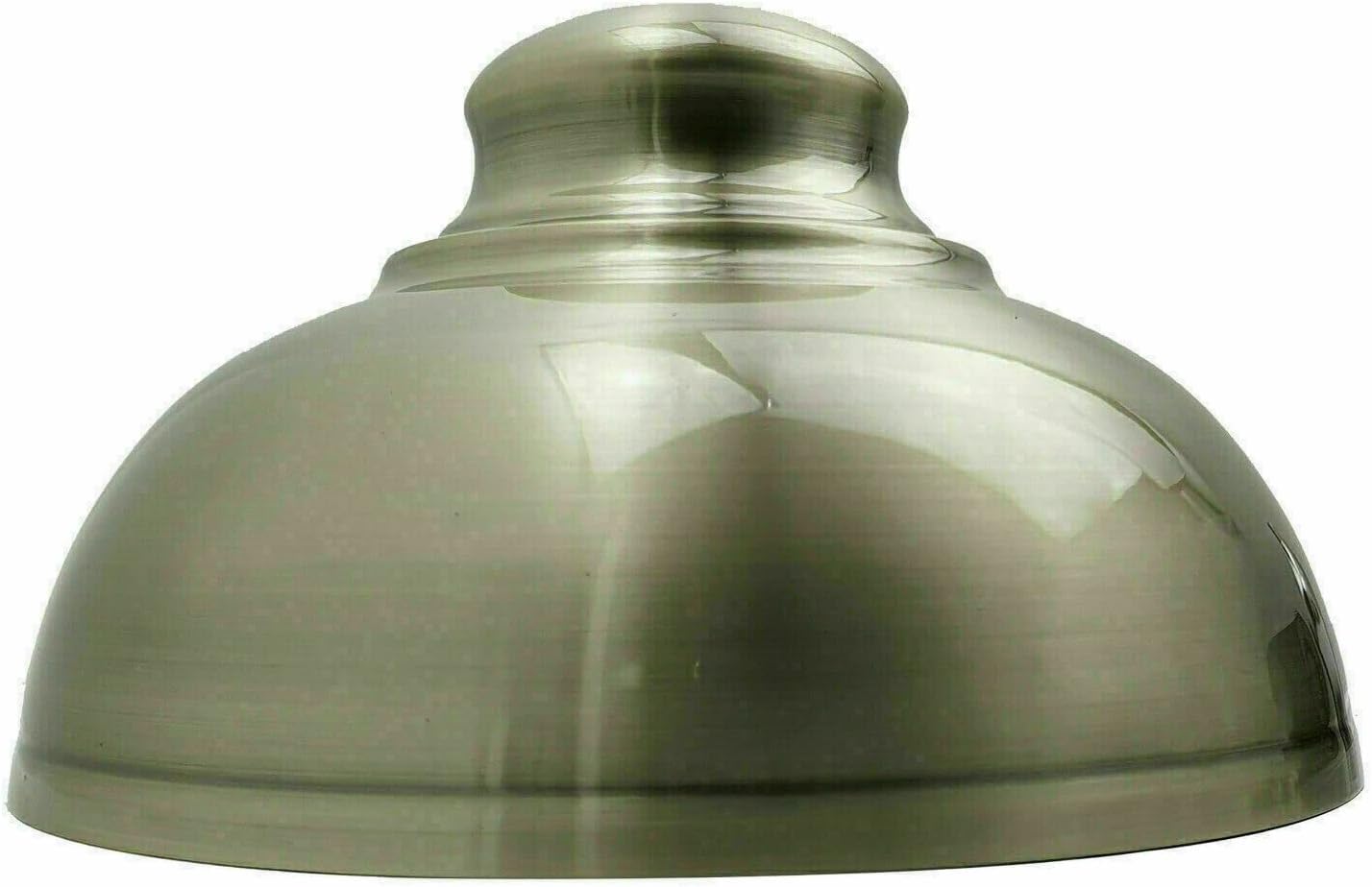 DC Voltage Industrial Ceiling Pendant Light Shades Retro Style Curvy Dome Shaped lamp Shades Metal Easy fit Ceiling Pendant Light Shades for Light fixtures (Green Brass)