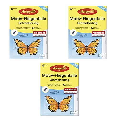 Aeroxon Lebensmittel Mottenbox, Monitor-Pheromonfalle, 2 Stück, 8 Wochen wirksam, für Küchen- und Vorratsschränke