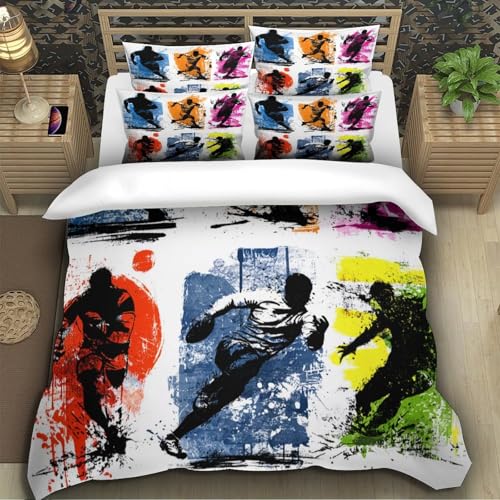 Linge de lit canard en caoutchouc microfibre hypoallergénique imprimé 3D